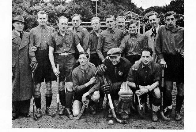 Die Kampfmannschaft 1939 vor der Einstellung des Spielbetriebes